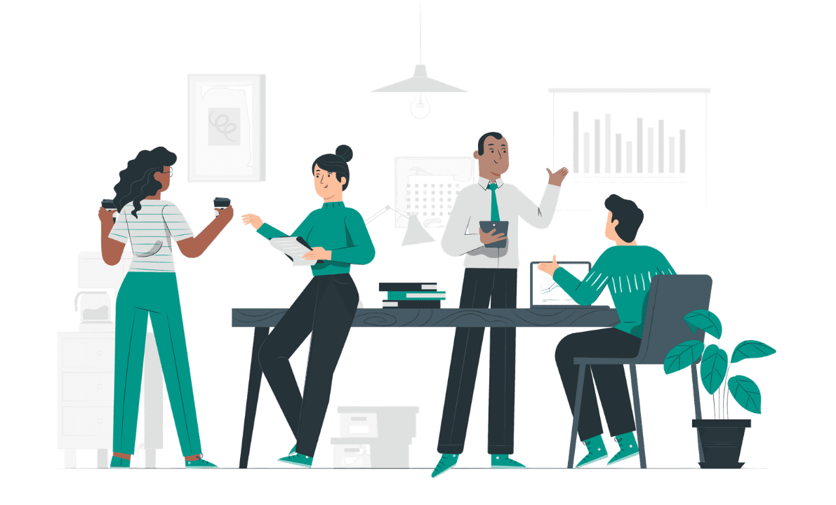 Faculty recruitment team illustration